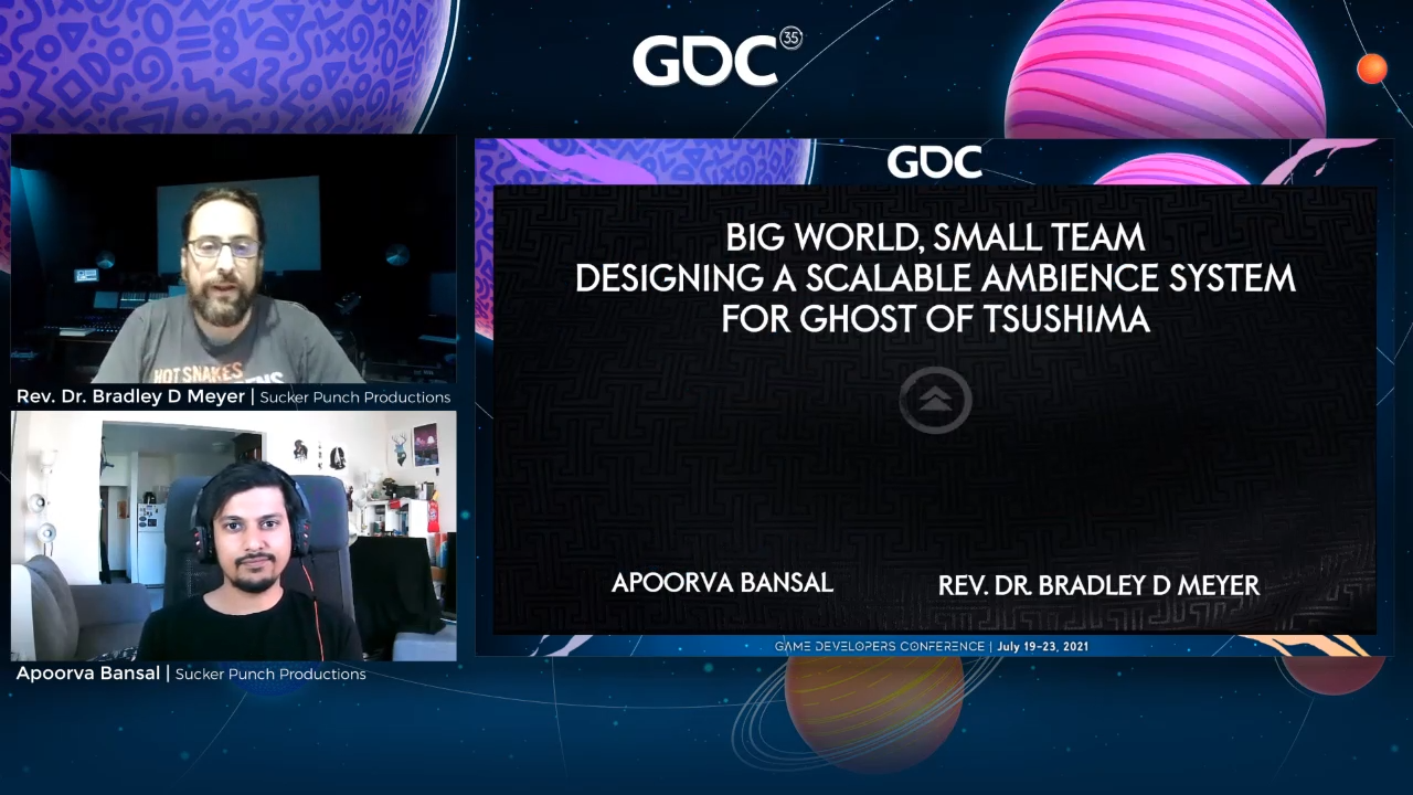 Ghost of Tsushima Ambience GDC talk now available on the vault (for free!)